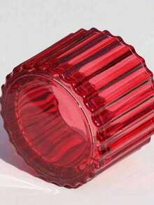 烛台套装（4/12/24/36个），2英寸 x 1.4英寸小玻璃茶蜡烛台（不含蜡烛），非常适合用作婚礼餐桌中心装饰、节日派对家居装饰、万圣节、恐怖主题、秋季、冬季、节日、房间装饰、礼品。 - 酒紅色 - 查看 2