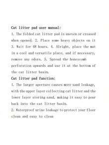 Double Layer Honeycomb Design Cat Litter Trapping Mat, Non-Slip Washable Cat Cleaning Mat For Pet Toilet Kennel Litter Box - Multicolor - View 5