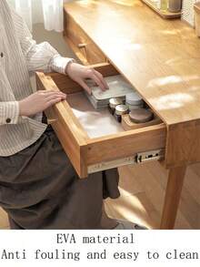 橱柜用无粘性搁板衬垫卷，防滑防水抽屉和冰箱衬垫，EVA易清洁橱柜垫，用于整理厨房、浴室、储物空间的搁板垫。 - 透明款 - 查看 2