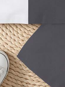 2件套男婴时尚简约骑士标志撞色圆领短袖T恤+配套撞色短裤套装，适合夏季外出穿着 - 彩色 - 查看 6