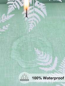 1pc Round Pattern Vinyl Tablecloth With Elasticity, Wipeable Flannel Backed Vinyl Table Cover, Suitable For Camping, Indoor And Outdoor - Multicolor - View 5
