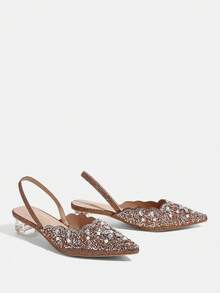 CUCCOO TILAWA Women Pumps Valentine's Day - Coffee Brown - View 3