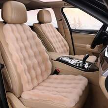 1PC Winter Long Plush Car Seat Cushion - Warm, Soft, And Luxurious Dotted Plush, Comfortable Backrest Cover, High-Quality Materials For Deluxe Ride - various - View 6