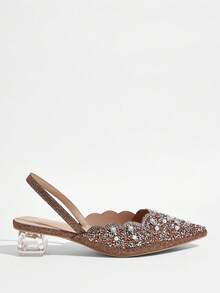 CUCCOO TILAWA Women Pumps Valentine's Day - Coffee Brown - View 2