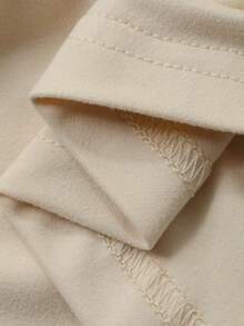 DAZY Đầm dài tay bồng ren thanh lịch dành cho nữ, đầm dự tiệc cưới mùa xuân/hè. - Màu be - Xem 10