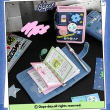 1pc Cowboy M5 Loose Leaf Ledger Retro Mini Portable DIY Notebook, Can Hold Postcards, Idol Kpop Cards, Life Records, Back To School - Multicolor - View 8