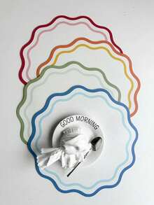 Joivida 花朵造型餐垫 8 件/6 件/4 件装 人造革隔热垫 适用于厨房餐桌 节日派对装饰 圣诞节 感恩节 家居装饰 礼品 - 彩色 - 查看 10