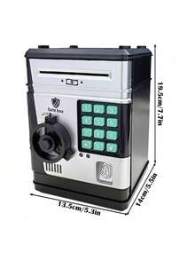 全新：指纹密码存钱罐，大容量硬币罐，教育理财，防盗硬币储蓄盒，ATM设计硬币罐 - 惊喜礼物，生日礼物，圣诞礼物，完美礼物 - 彩色 - 查看 3