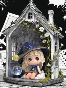 POKOJA LAND Caixa Surpresa (Sem Enchimento de Pelúcia) Bonita Figura Decorativa de Personagem de Desenho Animado, Conjunto de Aventura na Floresta Fantástica - 16 Modelos Regulares + 4 Figuras de Personagens Misteriosos com Designs Temáticos, Figuras Misteriosas Decorativas para Coleção e Exposição, Enfeites de Mesa, Presentes de Feriado - Maré jogar caixa cega - Visão 4