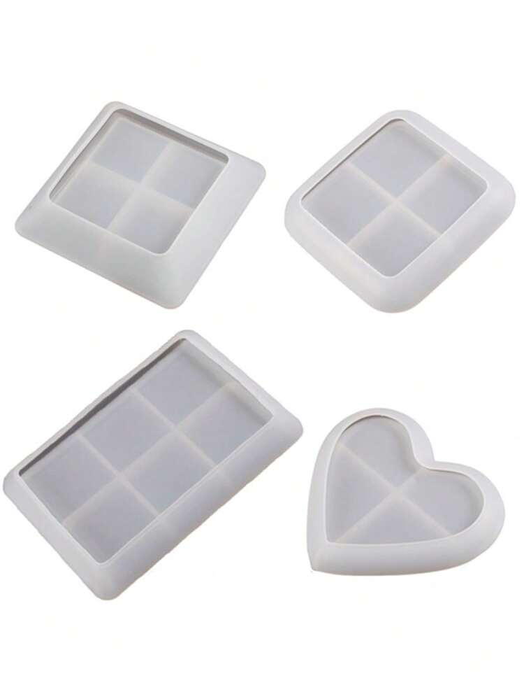 1 st silikonformar för ljus med hjärtformad rosbjörn - DIY-motiv för alla hjärtans dag, handgjorda arombjörnar för heminredning, bröllopsdekorationer och festgåvor - perfekt för romantiska presenter och firanden - Vitt - Visa 2