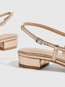 CUCCOO SZL Women's Elegant Commuter Minimalist Pointed Toe Flats - Champagne - View 6