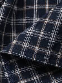 DAZY Toddler Boys' Casual Plaid Collar Short Sleeve Top, Summer - Blue - View 8