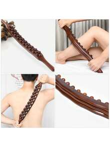 双头按摩棒，可用于按摩脚底、颈椎、背部和全身。 - 棕色 - 查看 7