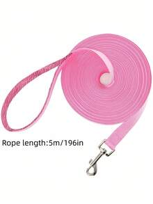 1PC Training Obedience Traction Rope Play Camping Backyard Exercise Pet Dog Leash Outdoor All Season All Dog Breeds Long Range Lightweight Adjustable Dog Walking Pet Supplies - Pink - View 6