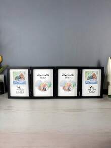 Khung ảnh nhiều mảnh màu đen, 2, 3, 4 tấm ghép hình, có bản lề, chứa ảnh tiêu chuẩn 4x6 và 5x7. Món quà lý tưởng cho Ngày của Mẹ, Lễ cưới, Kỷ niệm, dành cho gia đình, bạn bè, trang trí nhà cửa, văn phòng, bàn làm việc. - Nhiều màu - Xem 19