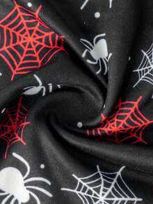 4件套男童简约蜘蛛印花舒适无袖背心和四角内裤套装 - 彩色 - 查看 4