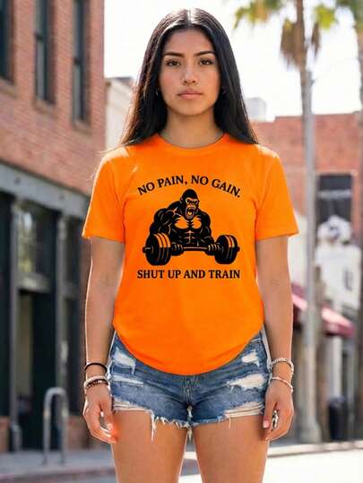 Mujer camiseta deportiva estilo moderno tejido transpirable diseño sólido ajuste holgado cuello redondo manga corta primavera verano gimnasio entrenamiento