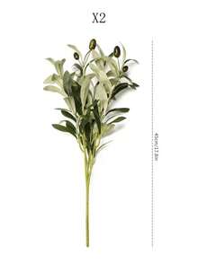 2/4pcsArtificial Eucalyptus Leaves, Autumn Fake Eucalyptus Branches With 3 Forks, Suitable For Wedding Decor, Valentine's Day Decor, Birthday Decor, Anniversary Decor, Home Decor, Tabletop Decor, Bedroom & Bathroom Decor, Desk Decor, Room Decor, Autumn Decor, Planter Decor, - Style B - View 7