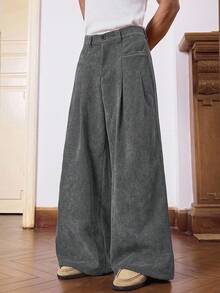 SWAVVY Pantalones para hombres - Gris Claro - Ver 2