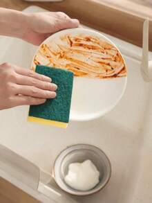 20/30/40PCS Washing Sponges, Scrubbing Pads, Pot Brushes And Dish Scrubbing Tools, Absorbent Sponge Blocks, Kitchen Wipes, Magic Sponge Scrubbers, Kitchen, Bathroom, Family, Home Supplier - Multicolor - View 8