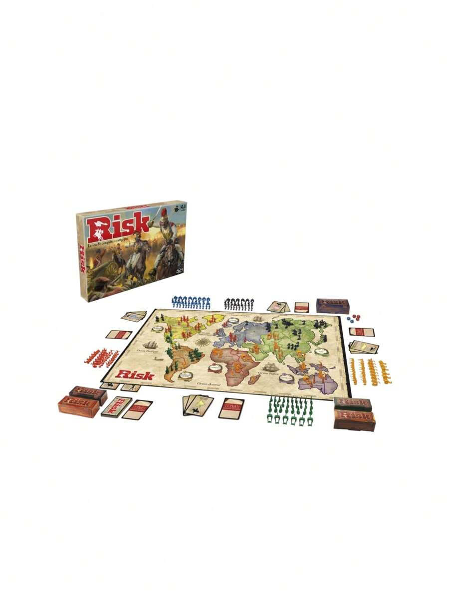 Hasbro Risk Board Game 2-5 Players 10+ B7404EN - Multicolor - View 1