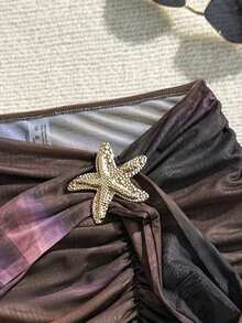 Soleia 女士性感半透明雪纺迷你紧身裙 - 彩色 - 查看 5