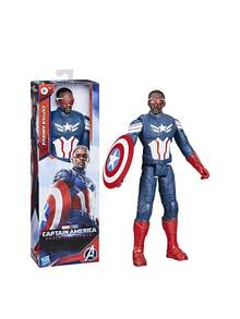 Hasbro Marvel Studios Captain America Brave New World Titan Hero Series Captain America Action Figure F92765L0 - Multicolor - View 1
