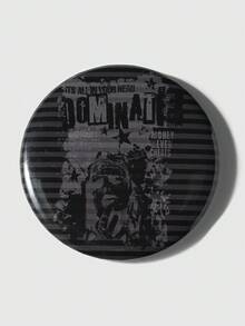 ROMWE Goth 5款Y2K甜美酷炫时尚个性化精致暗黑哥特风酒吧徽章黑白镂空十字二维翅膀天使+黑金爱心眼镜蛇月亮+黑灰字母缪斯图案+棕色卡通复古鹿+彩色乌鸦蛇草花图腾星月全印花多彩银色徽章胸针手账装扮包包挂件，组合套装，适合姐妹、女友、朋友、女孩和女士日常佩戴、节日礼物 - 多色-7 - 查看 9