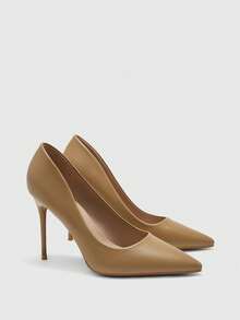 CUCCOO BIZCHIC Pantofi cu toc înalt și toc mediu pentru femei, eleganți și versatili, casual, confortabili, pentru serviciu, întâlniri, petreceri, ocazii formale - Cais pal - Vizualizare 7
