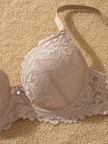 3pcs/Set Lace Wireless Bra For Women, Valentine's Day - Multicolor - View 3