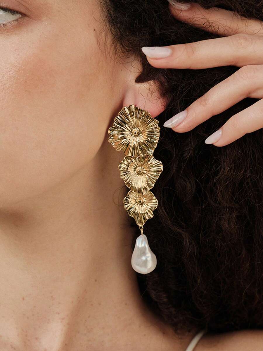 Opalesca 女士耳钉,服饰,复古,串珠,婚礼/新娘配饰,仙女风/精灵风,珍珠,秋季/冬季,送给妈妈/女士/女孩/母亲,优雅,高级,情人节,礼物 - 混合顏色 - 查看 1
