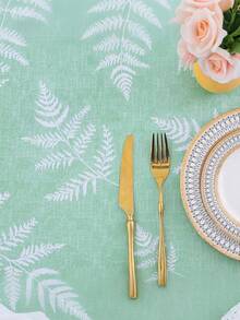 1pc Round Pattern Vinyl Tablecloth With Elasticity, Wipeable Flannel Backed Vinyl Table Cover, Suitable For Camping, Indoor And Outdoor - Multicolor - View 7