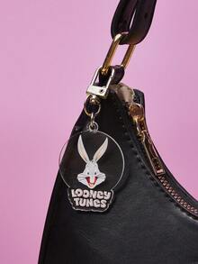 LOONEY TUNES X SHEIN 时尚可爱的字母卡通图案钥匙扣 - 彩色 - 查看 4