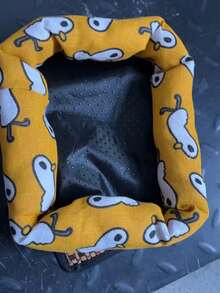 1pc S/M Fruit Print Canvas Durable Scratch-Resistant Hamster Nest Mat, Not Machine Washable, Suitable For Small Pets Squirrel Chinchilla Sleeping Bed, All Season - Multicolor - View 16