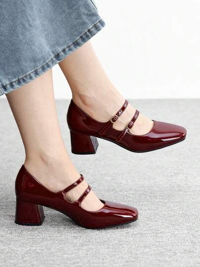 CUCCOO BIZCHIC Chaussures à talons hauts plateforme Babies simples pour femmes, Halloween