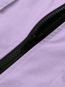 Manfinity EMRG Men's Casual Simple Short Sleeve Shirt, Summer - Mauve Purple - View 8