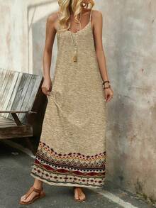 EMERY ROSE Đầm hai dây dài nữ co giãn thoải mái, thích hợp cho kỳ nghỉ hè, đi biển. - Nhiều màu - Xem 5