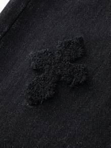 Tween Boys' Distressed Denim Jeans, Casual Loose Fit Baggy Retro American Style - Black - View 5