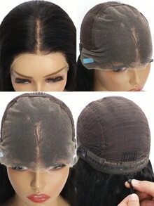 ALL READY WIG 13*6 Wear&Go Glueless Body Wave Remy Human Hair Wig Pre- Plucked Bleached Knots Pre-Cut Transparent Lace Closure Wigs 180% Density - SNatural - View 5