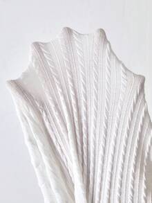 Boys' Casual Textured Polo Shirt, Collared, Minimalist Design, Summer New Arrival - White - View 8