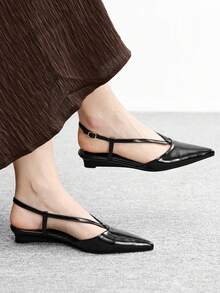 CUCCOO BIZCHIC Women's Fashionable Versatile Commute Elegant Pointed Toe High-Heeled Shoes - Black - View 1