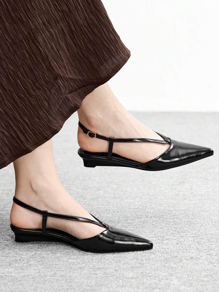 CUCCOO BIZCHIC Women's Fashionable Versatile Commute Elegant Pointed Toe High-Heeled Shoes Spring Shoes