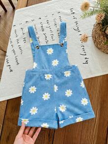 女婴可爱百搭休闲杏色碎花连体衣 - 彩色 - 查看 7