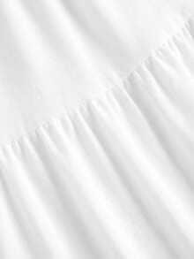 Tseoso 100% Cotton Women's Casual Holiday Multi-Layer Cake Hem Skirt, Summer White Tiered Long Drawstring Skirt, Chic Spring Summer Outfit, Sexy Cute Coconut Girl, Boho, Music Festival, Going Out, Island Girl Vintage, Seaside Vacation, Romantic, Vacay Vibes - Multicolor - View 4