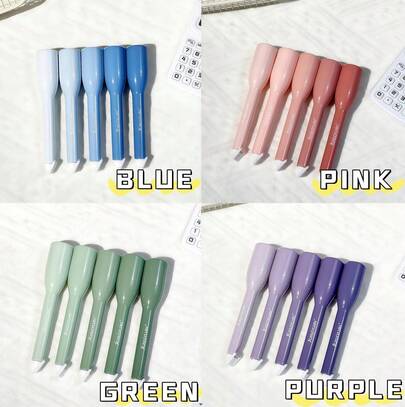 Correction Tape Set With Ins Style, Colorful, Japanese, Small Size, High Capacity, Cute, Mini, Silent, Mori Style,Back To School