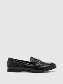 CUCCOO BIZCHIC Women Casual Flat Slip-On Shoes For Daily Wear Spring Shoes Spring Break Easter Valentine's Day - Black embossing - View 2