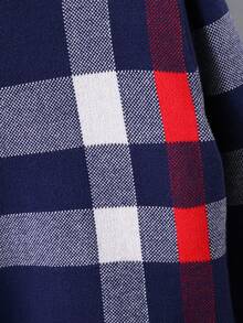 男童时尚提花针织长袖毛衣，秋冬款 - 寶藍色 - 查看 7