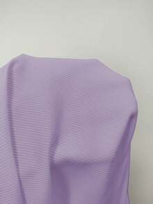 SHEIN Franclia 女士时尚纯色半拉链休闲罗纹优雅无袖背心 - 紫色 - 查看 5
