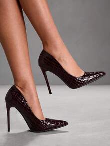 Stone pattern 7639 burgundy