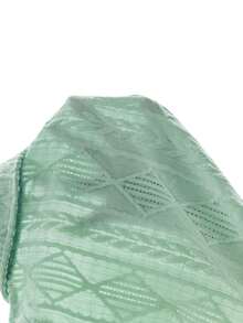 SHEIN Vintaside Kids 男女通用新生兒至1歲嬰兒套裝 短袖上衣與短褲組 紋理面料 精緻觸感 深綠色 夏季休閒度假風 - 薄荷綠 - 查看 7